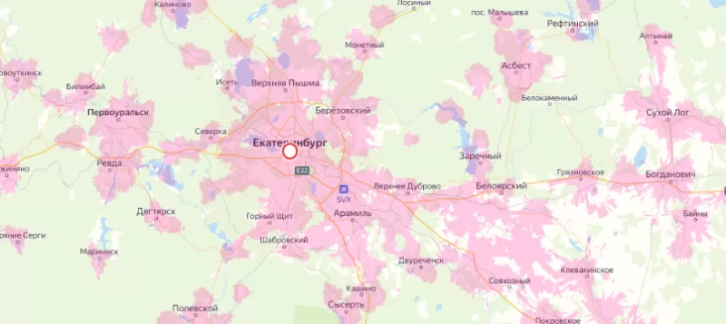 Зона покрытия Билайн Барнаул 