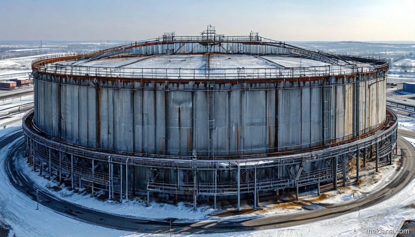 Антидроновая защита резервуара РВС-50000 Барнауле — ЗОК ЗАСЛОН по СП 542